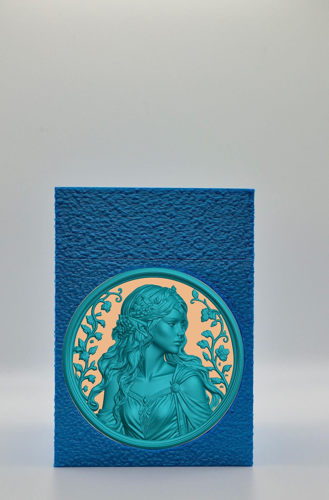 Elf Maiden Card Box — Blue