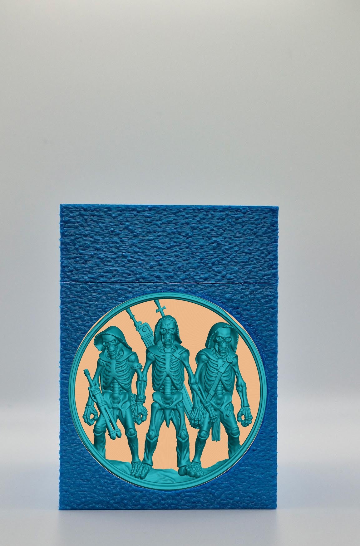 Skeleton Army Card Box — Blue