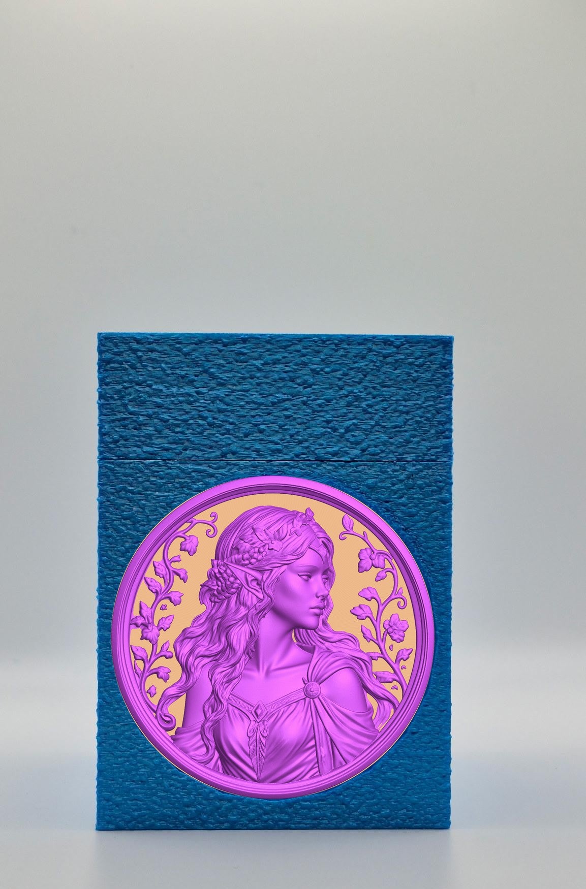 Elf Maiden Card Box — Blue
