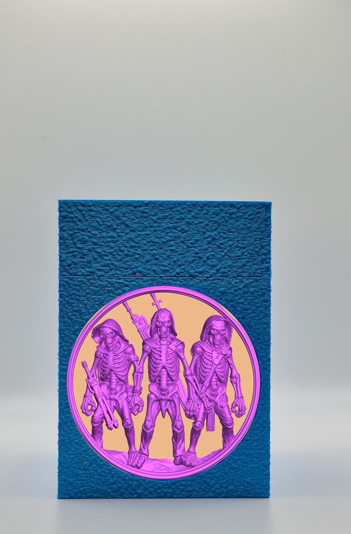 Skeleton Army Card Box — Blue