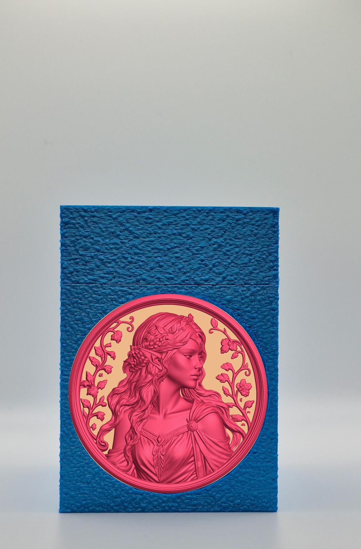 Elf Maiden Card Box — Blue