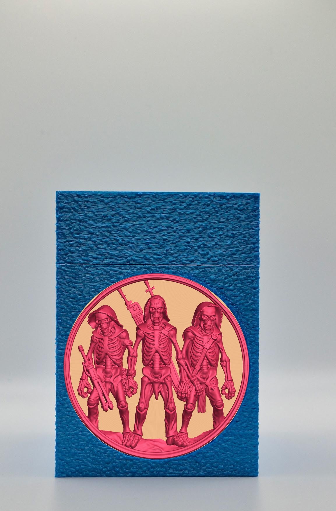 Skeleton Army Card Box — Blue