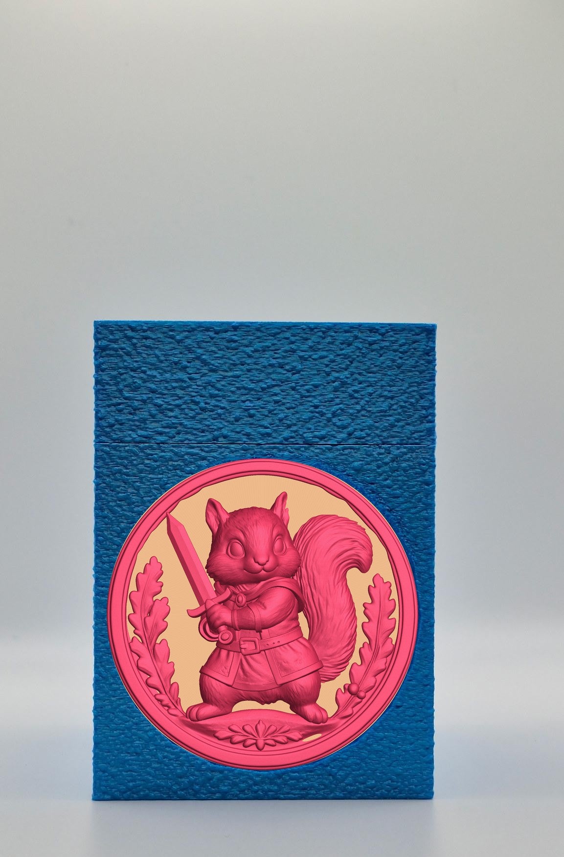 Squirrel Card Box — Blue
