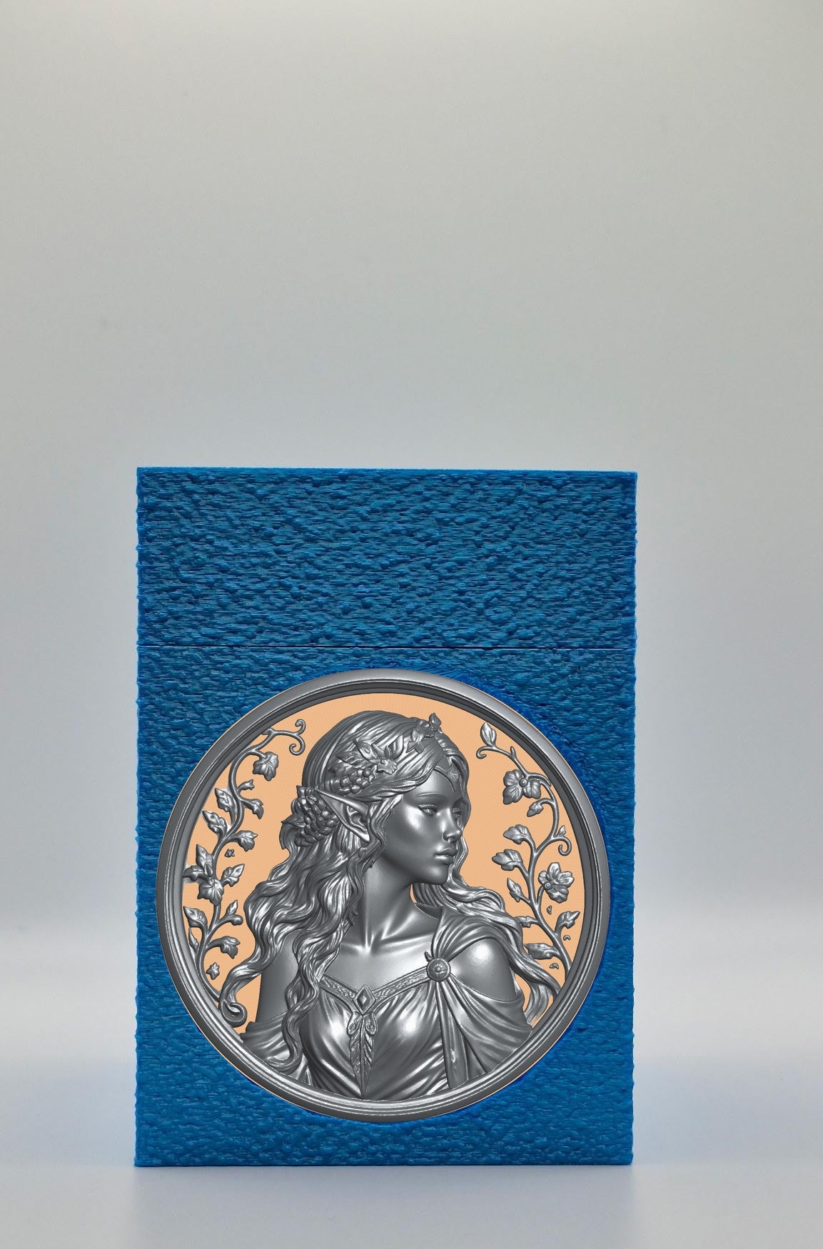 Elf Maiden Card Box — Blue