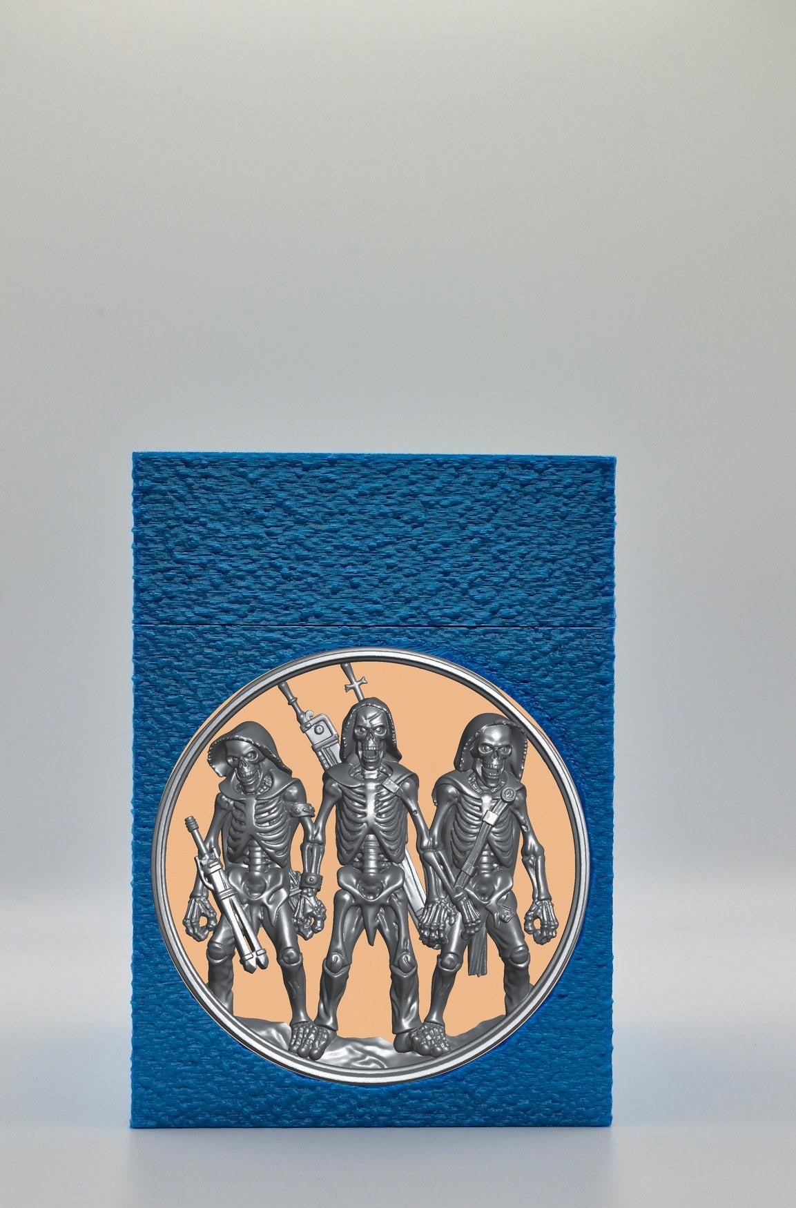 Skeleton Army Card Box — Blue