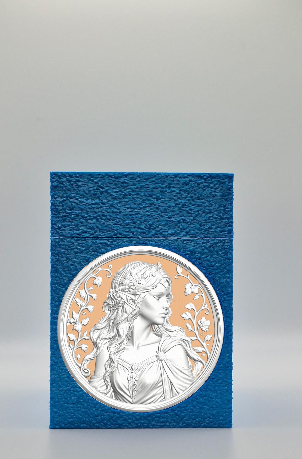Elf Maiden Card Box — Blue