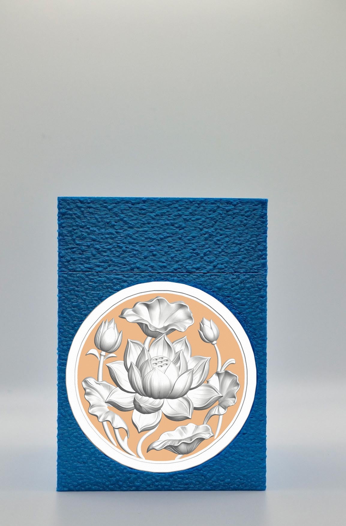 Lotus Card Box — Blue