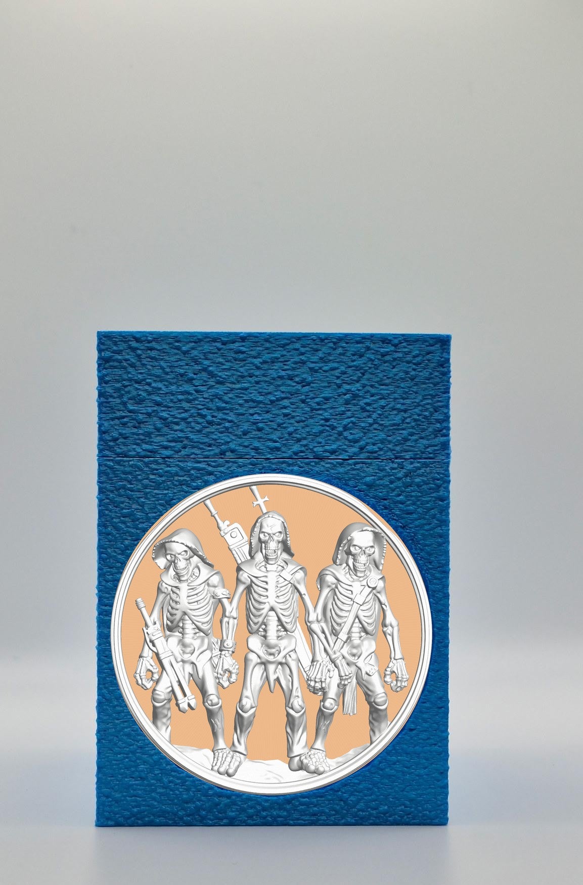 Skeleton Army Card Box — Blue