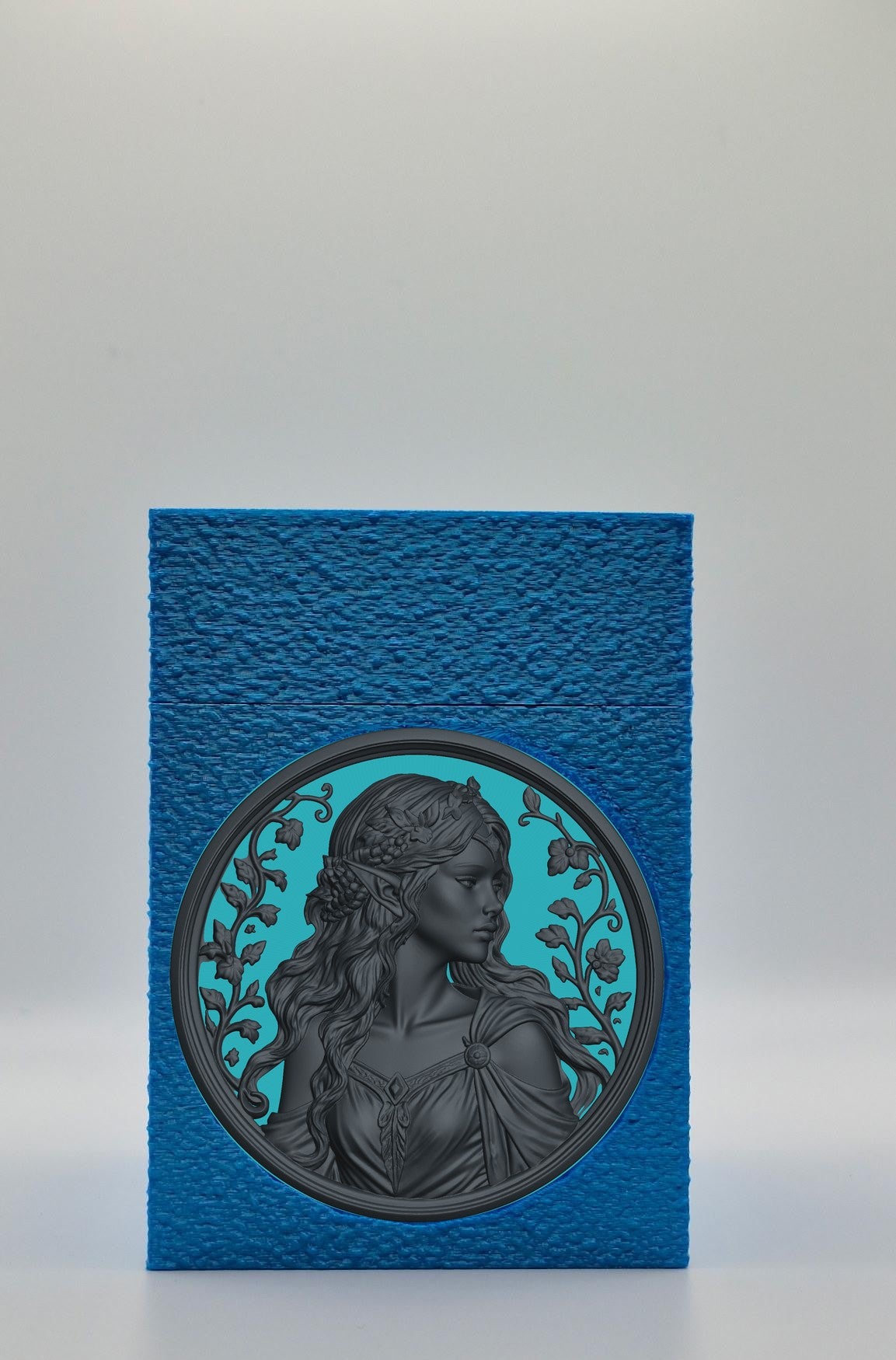 Elf Maiden Card Box — Blue