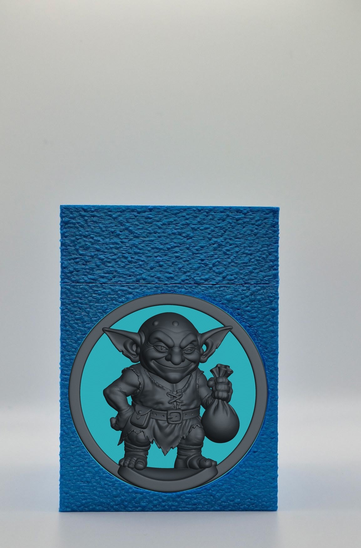 Greedy Goblin Card Box — Blue