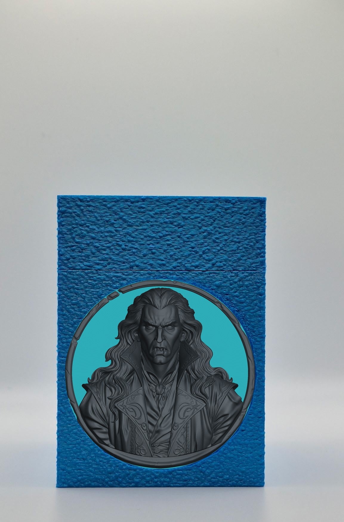 Gothic Vampire Card Box — Blue
