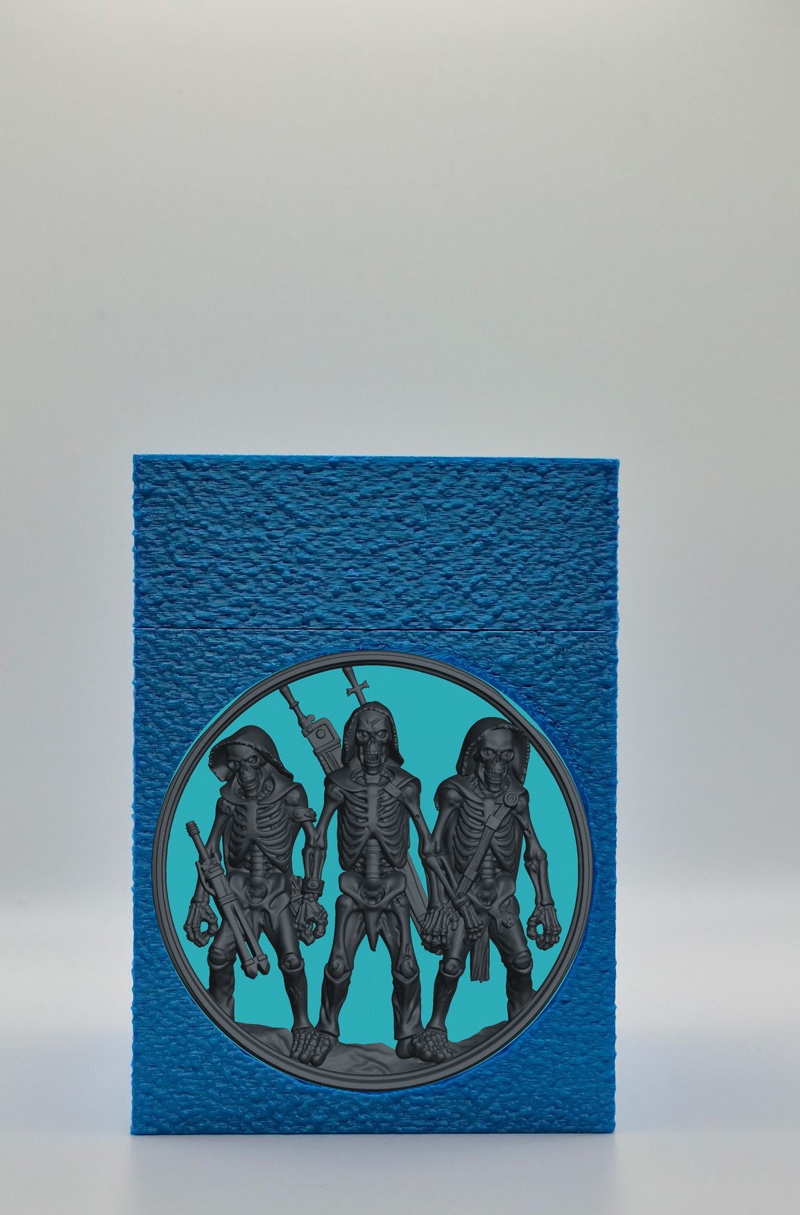 Skeleton Army Card Box — Blue