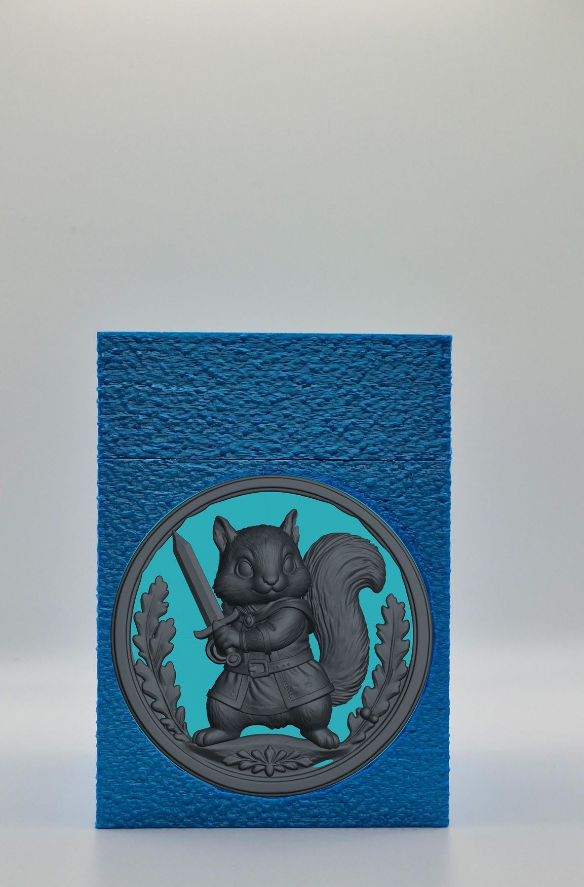 Squirrel Card Box — Blue
