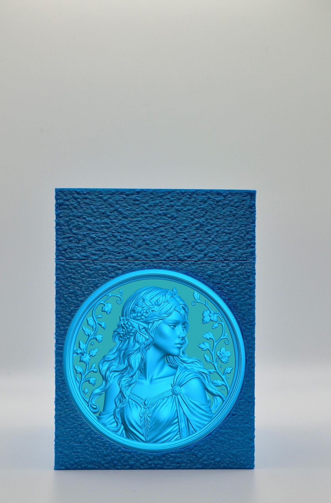 Elf Maiden Card Box — Blue
