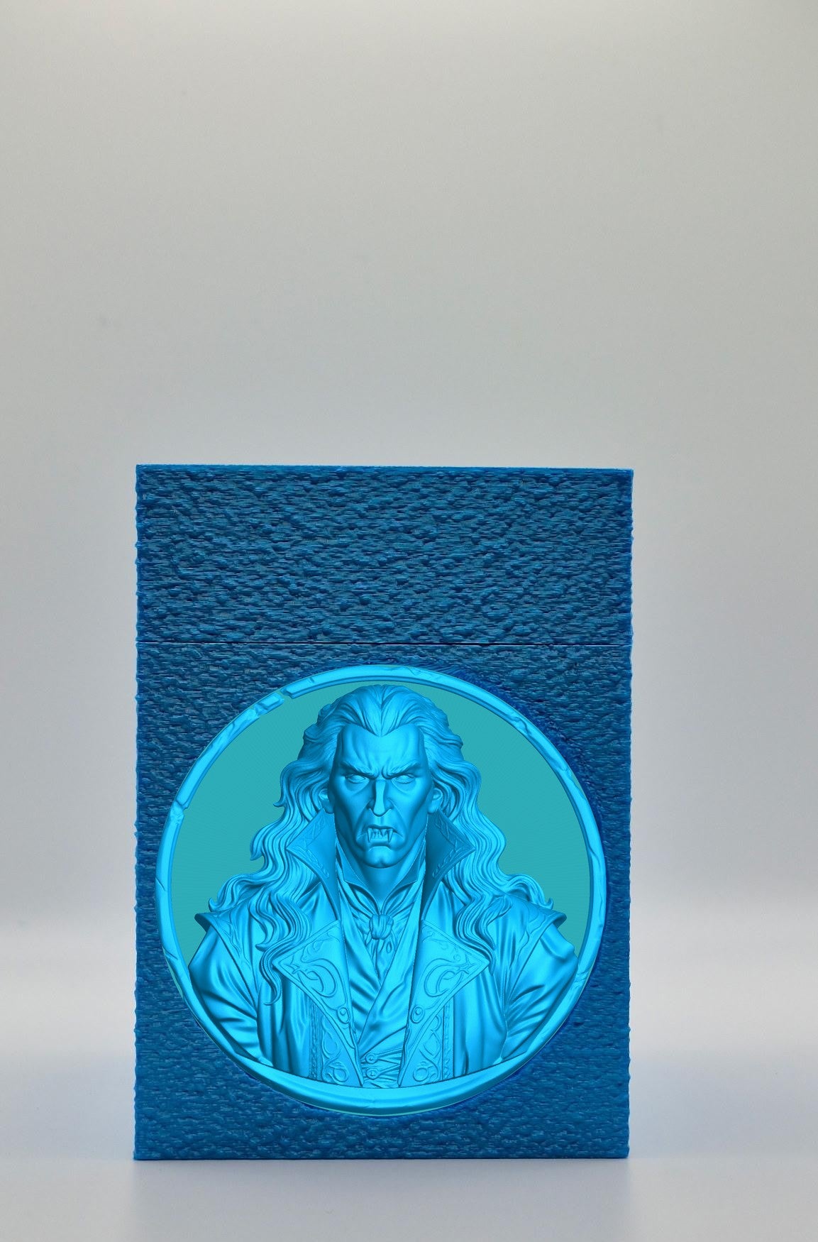 Gothic Vampire Card Box — Blue