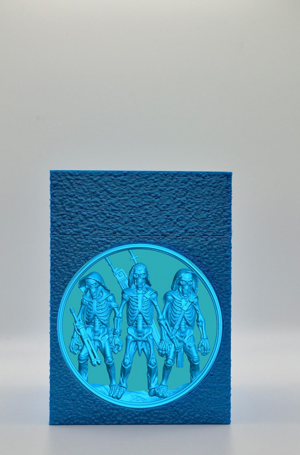 Skeleton Army Card Box — Blue