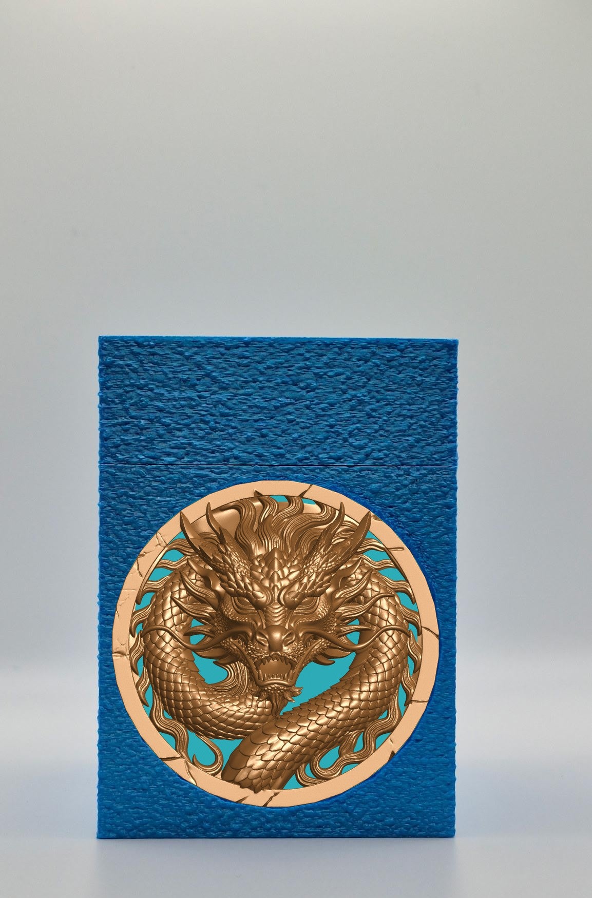 Dragon Card Box — Blue