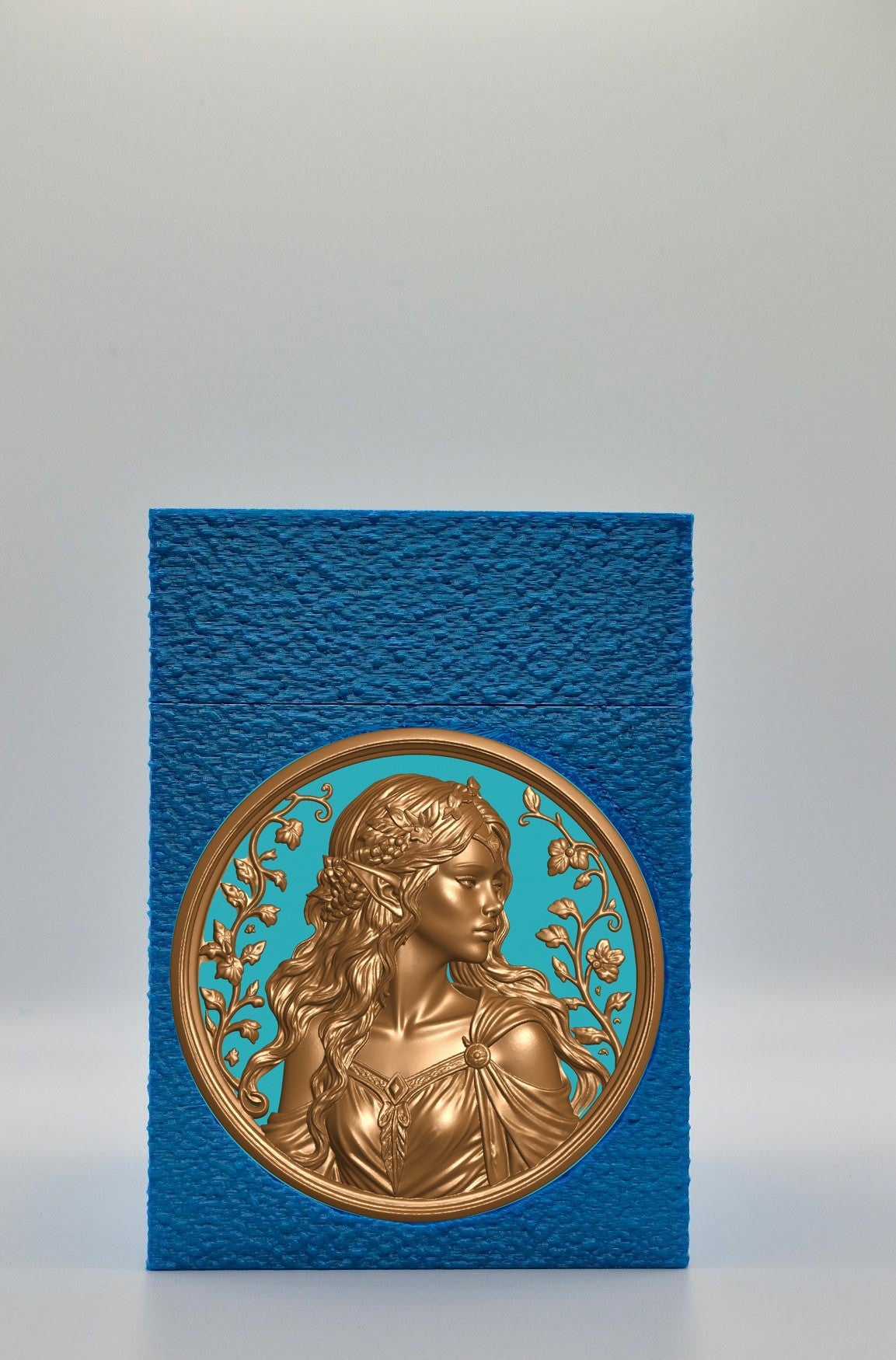 Elf Maiden Card Box — Blue