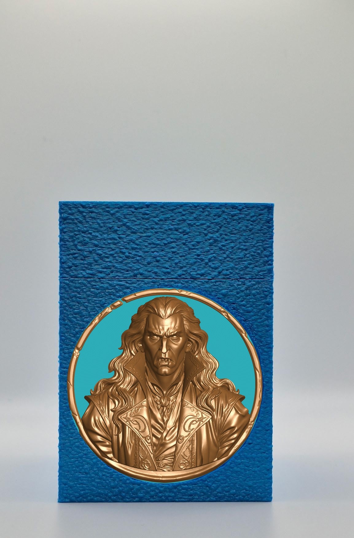 Gothic Vampire Card Box — Blue