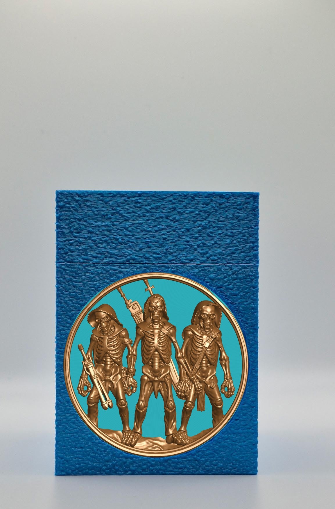 Skeleton Army Card Box — Blue