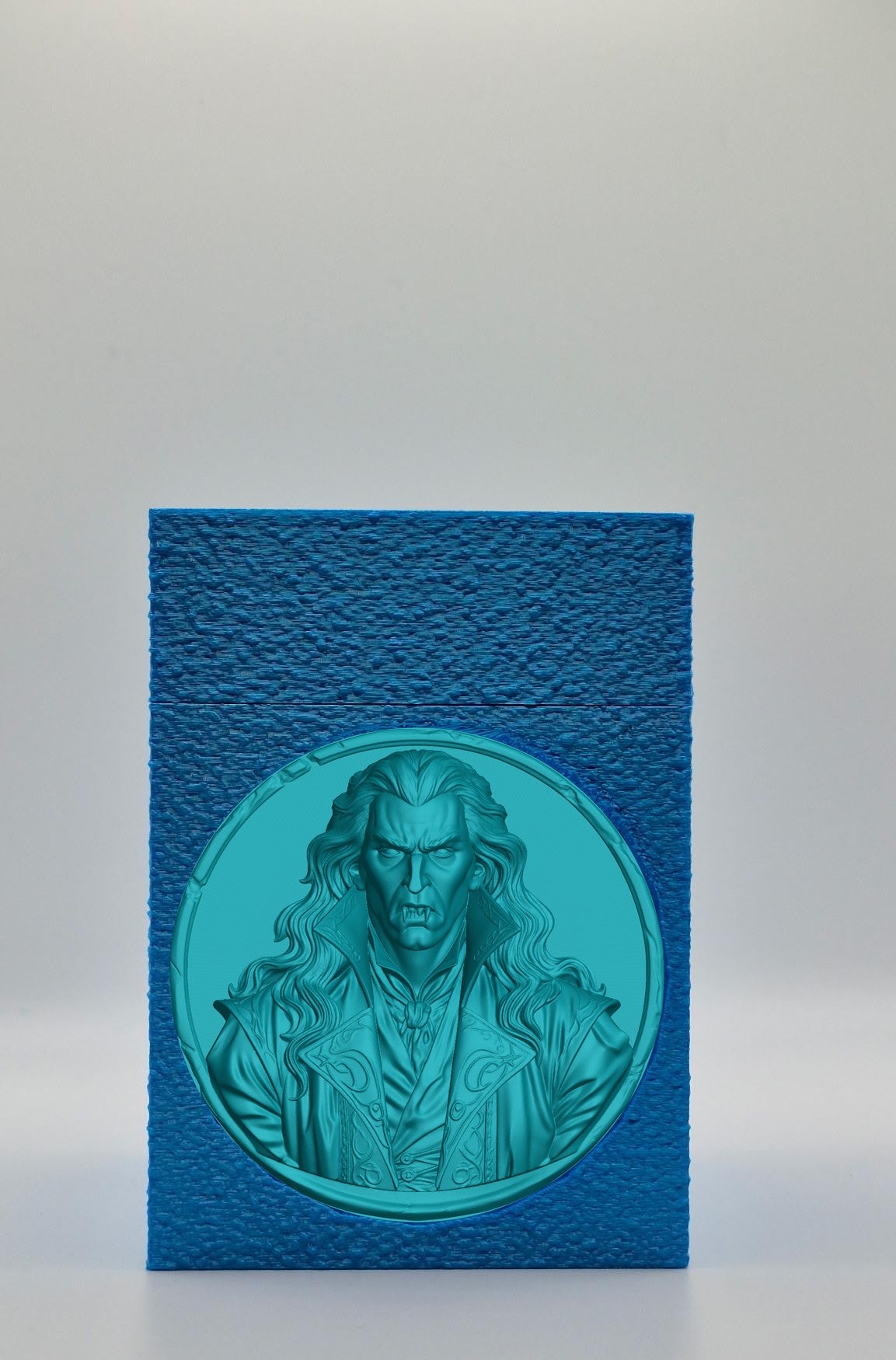 Gothic Vampire Card Box — Blue