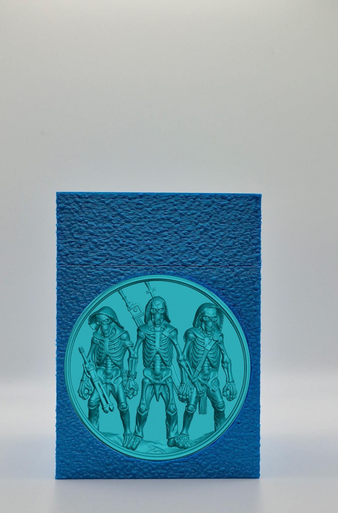 Skeleton Army Card Box — Blue