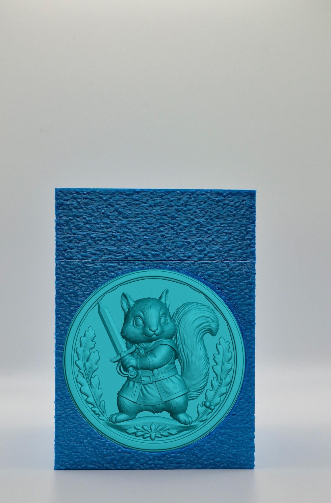 Squirrel Card Box — Blue