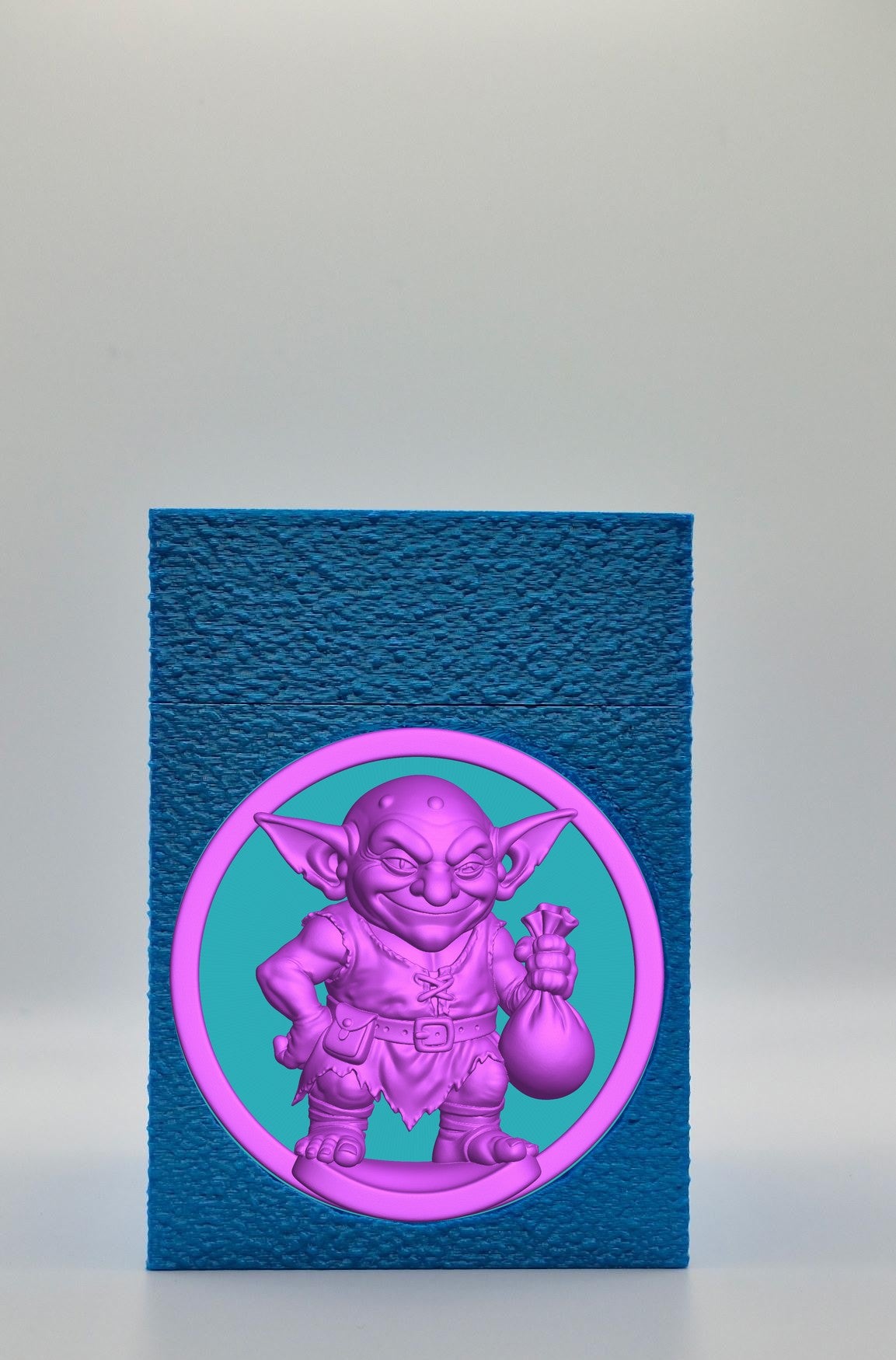Greedy Goblin Card Box — Blue