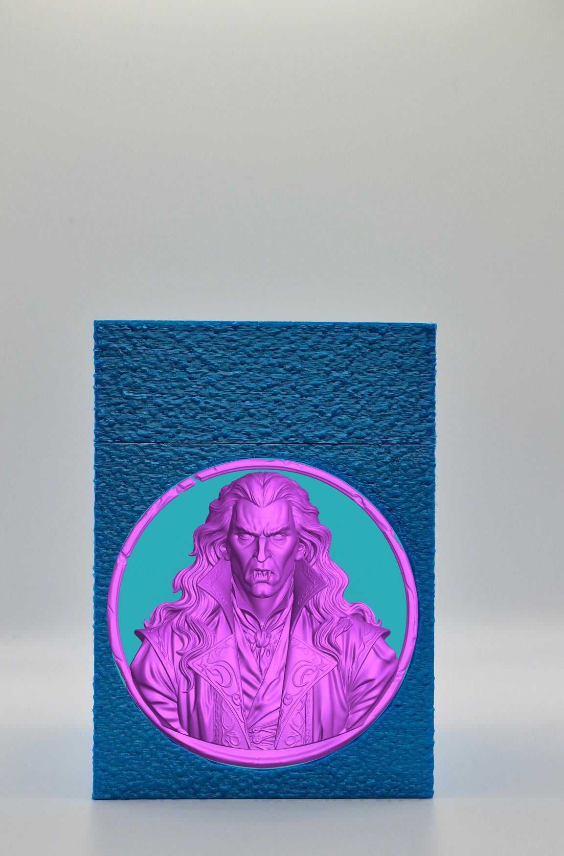 Gothic Vampire Card Box — Blue