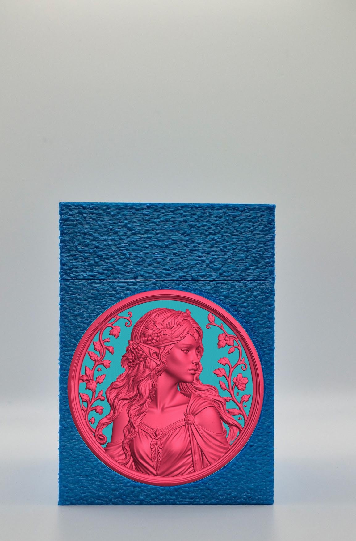 Elf Maiden Card Box — Blue