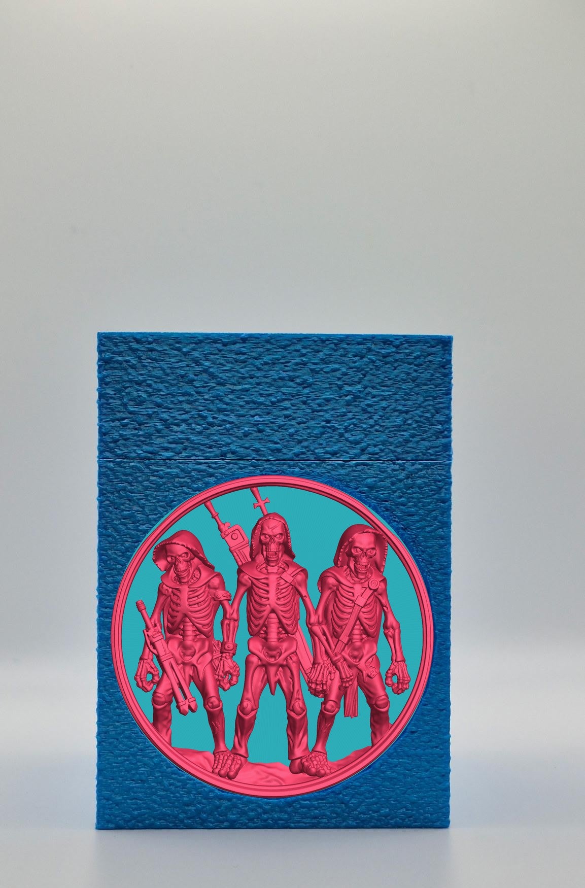 Skeleton Army Card Box — Blue