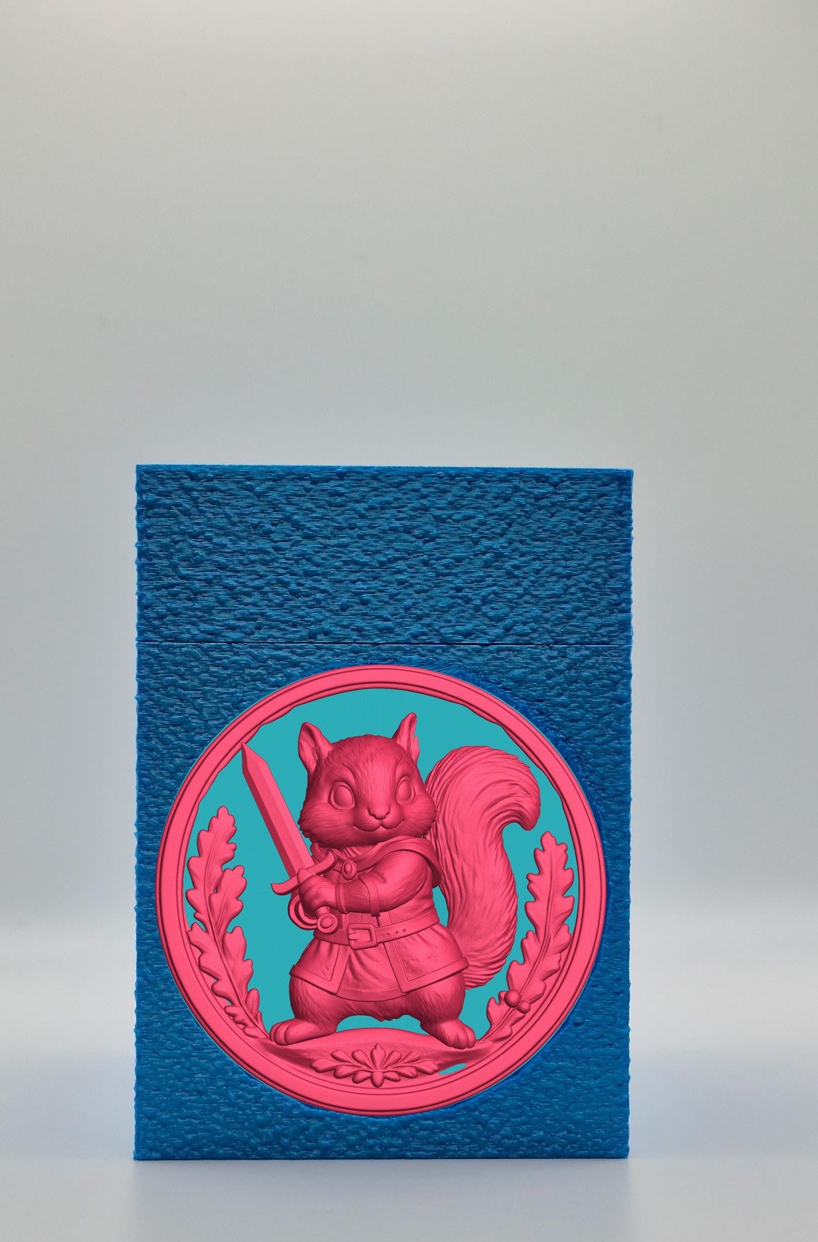 Squirrel Card Box — Blue
