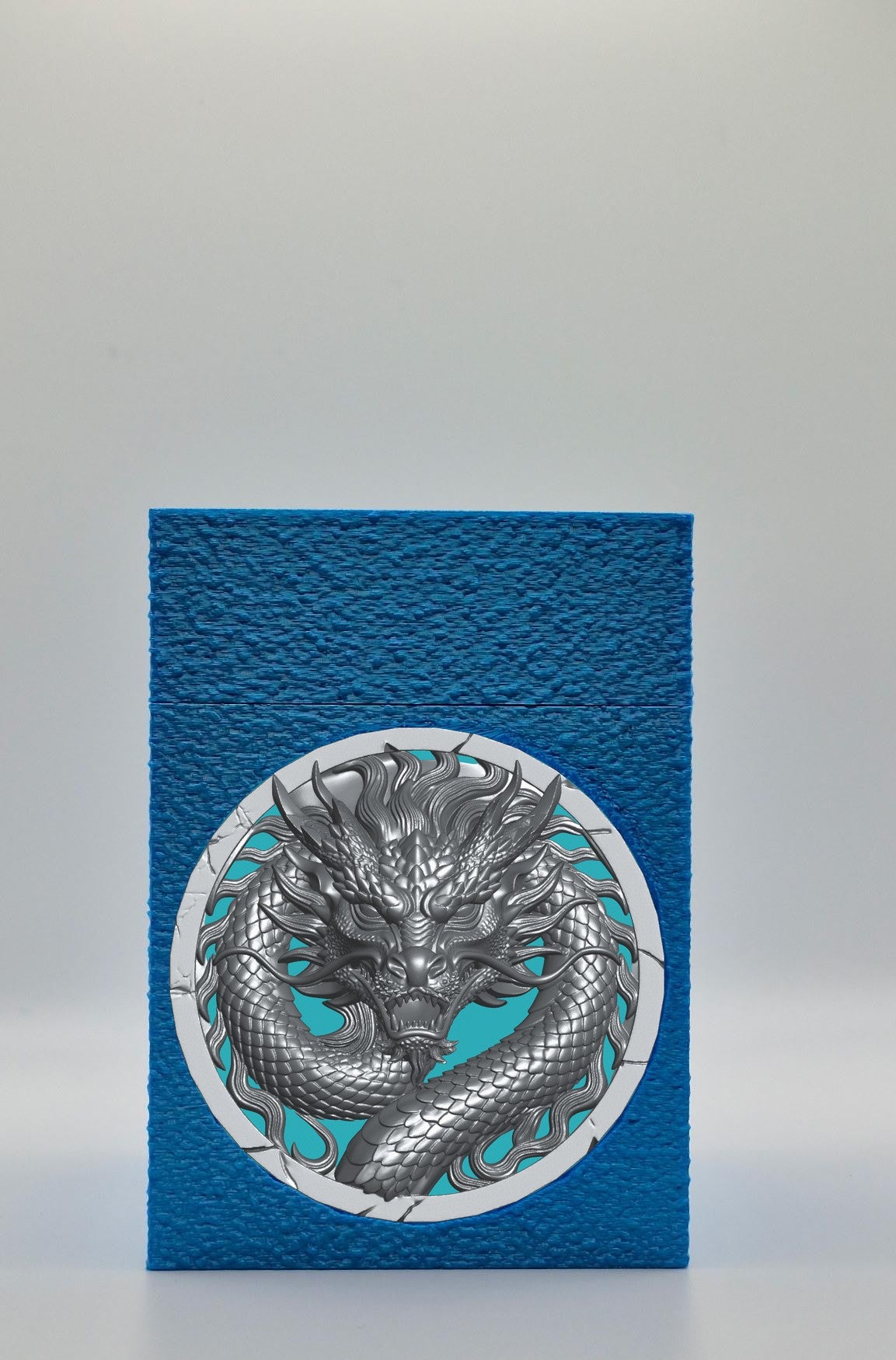 Dragon Card Box — Blue