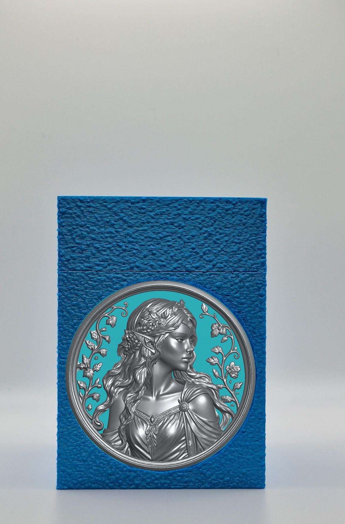 Elf Maiden Card Box — Blue