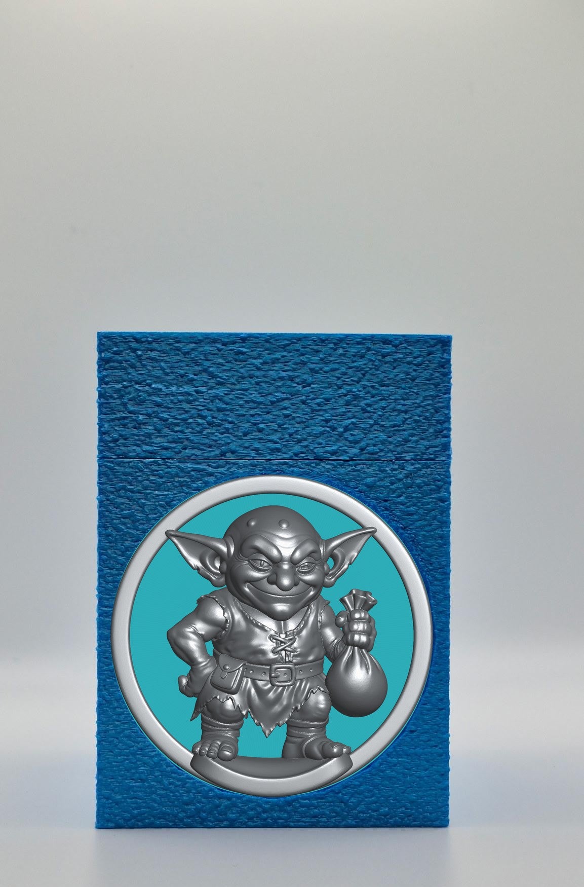 Greedy Goblin Card Box — Blue