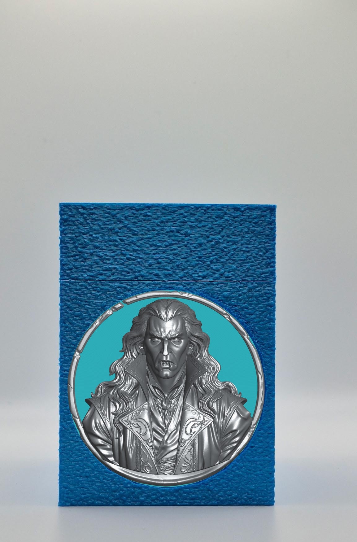 Gothic Vampire Card Box — Blue