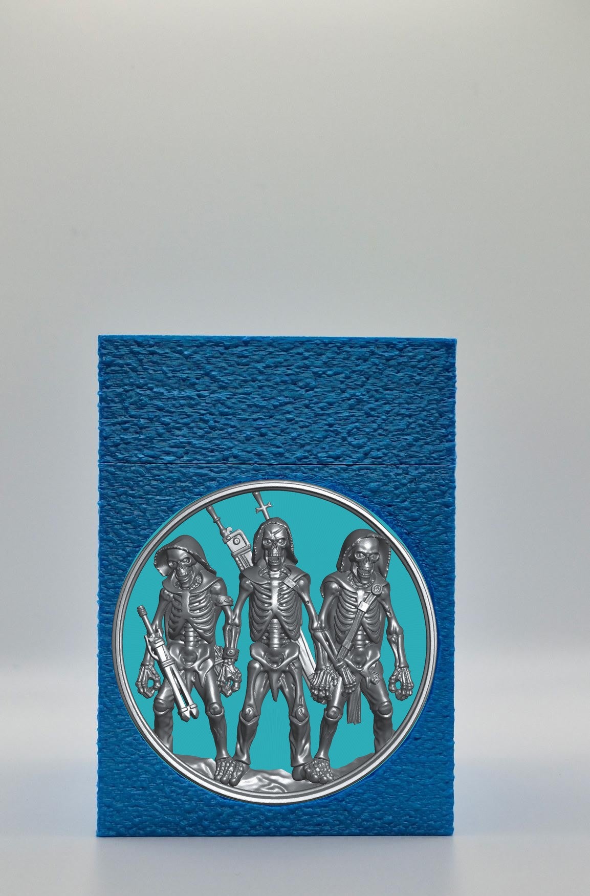 Skeleton Army Card Box — Blue