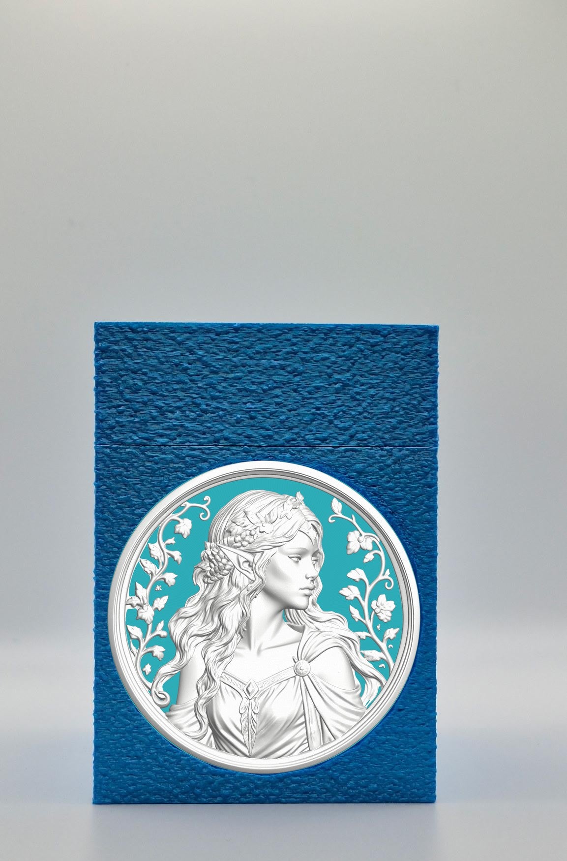 Elf Maiden Card Box — Blue
