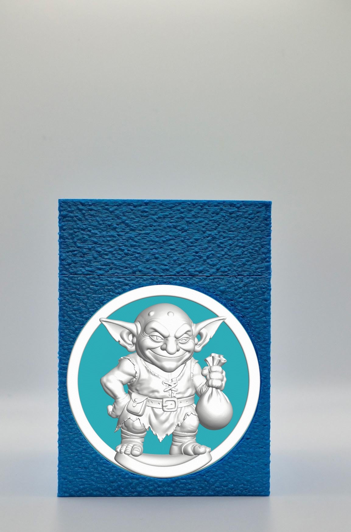 Greedy Goblin Card Box — Blue