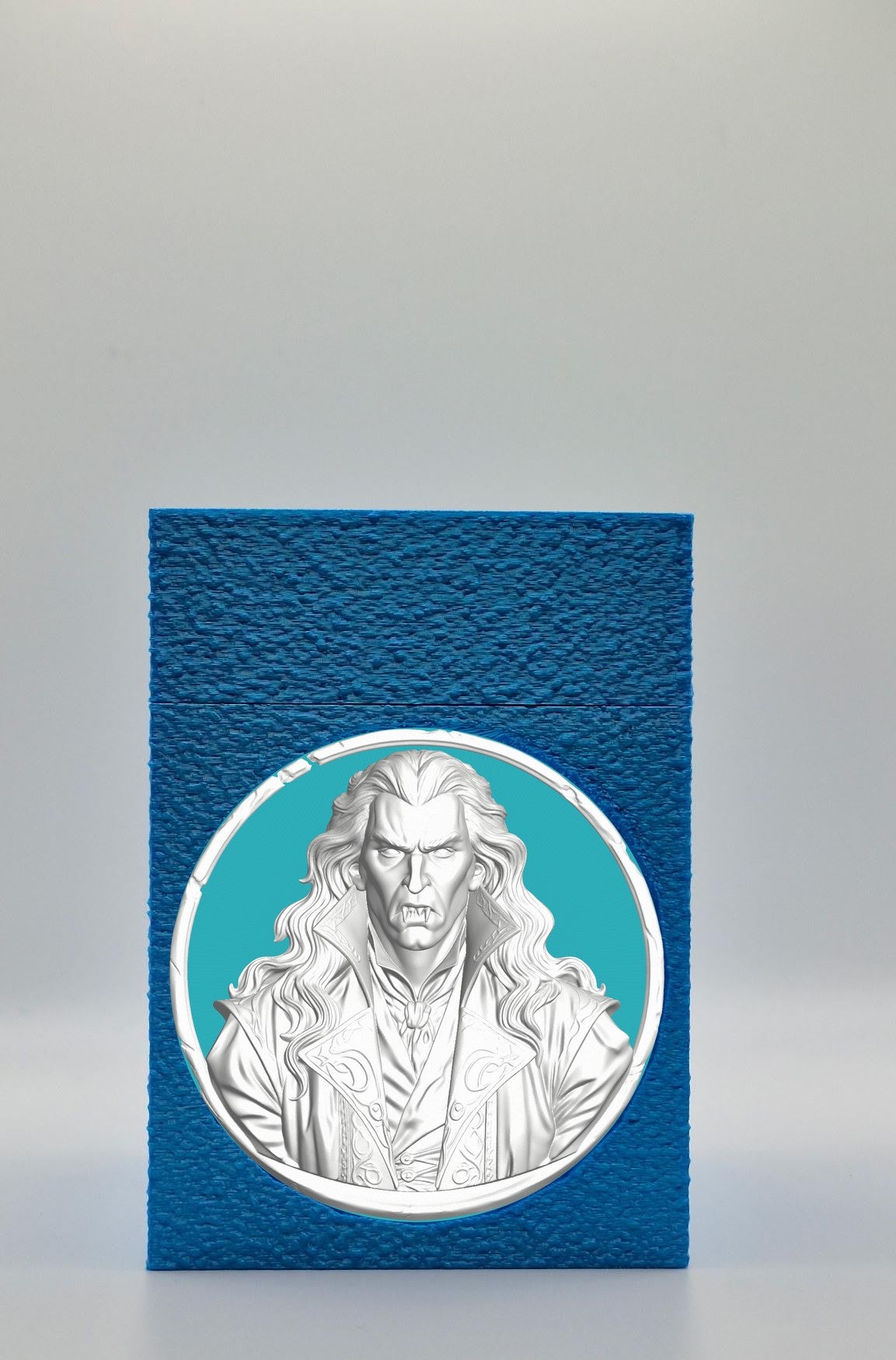 Gothic Vampire Card Box — Blue