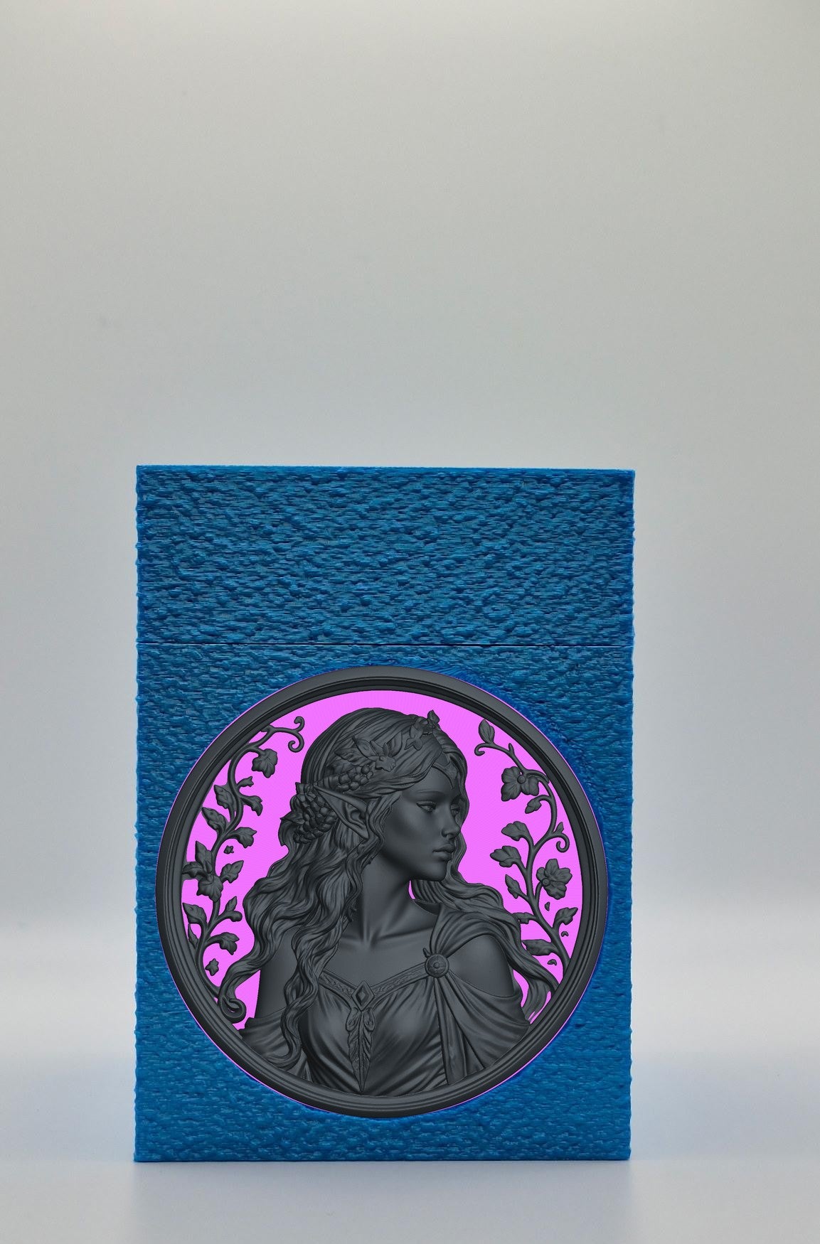 Elf Maiden Card Box — Blue