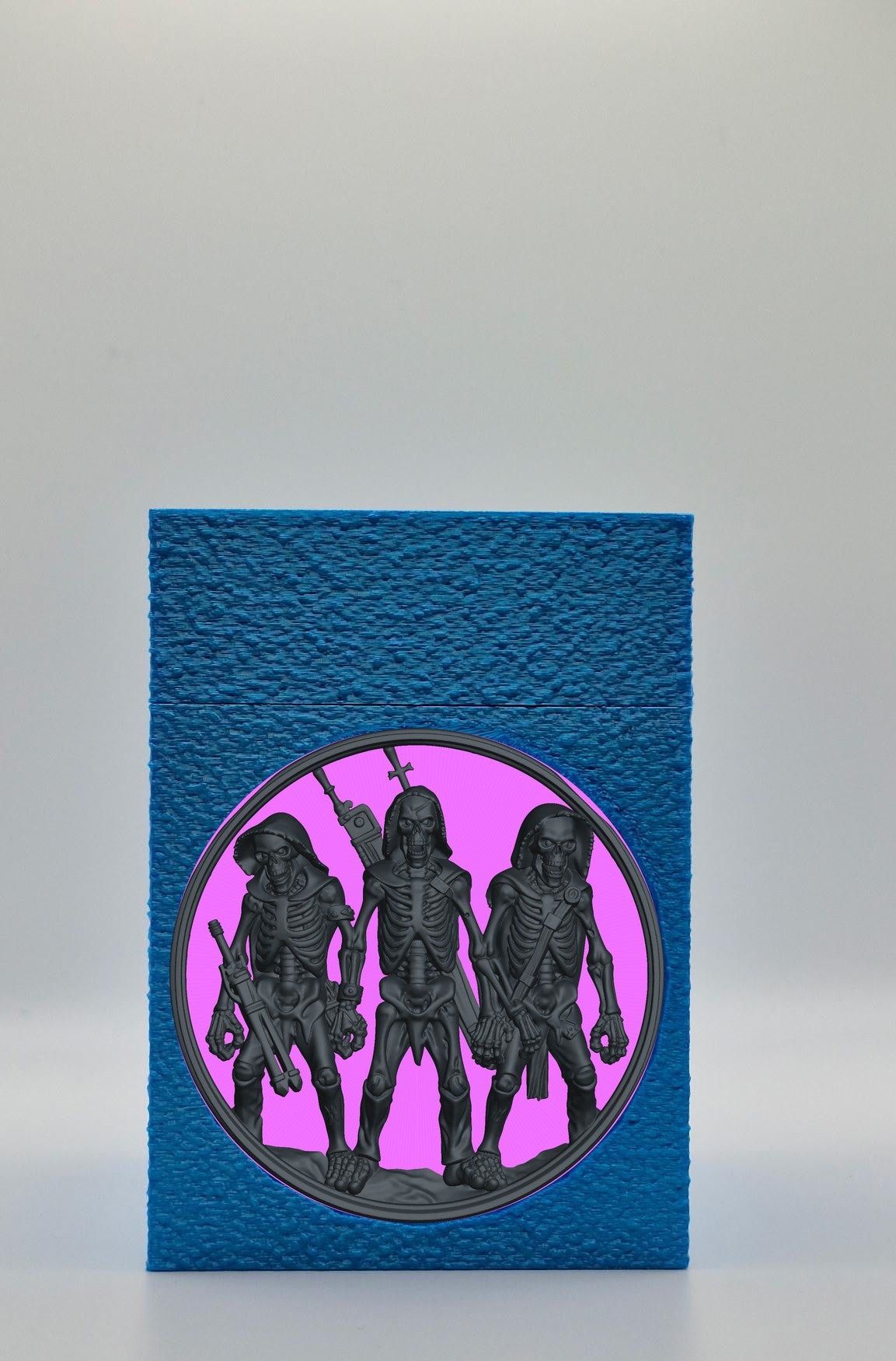 Skeleton Army Card Box — Blue