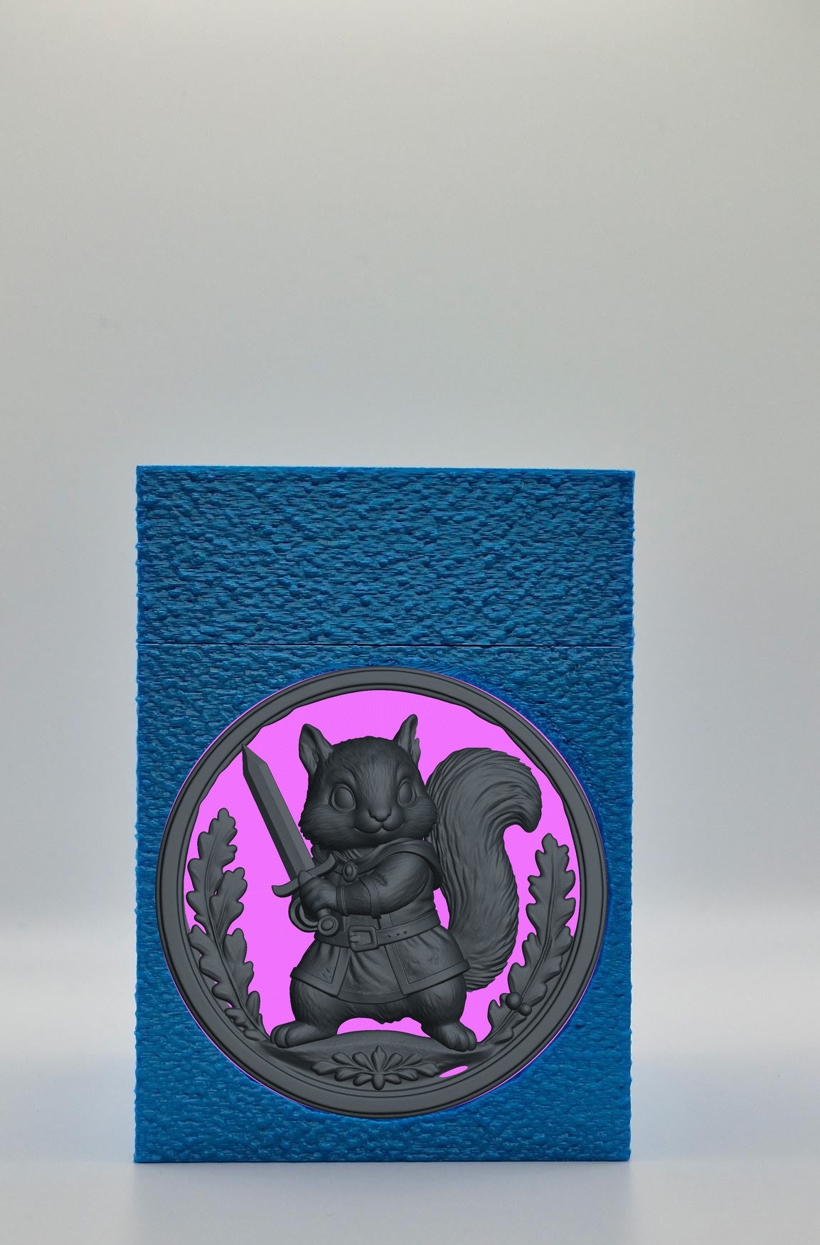 Squirrel Card Box — Blue
