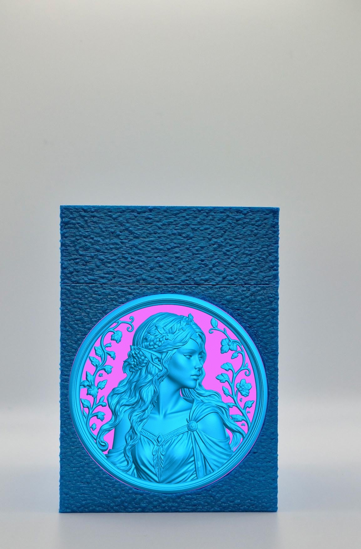 Elf Maiden Card Box — Blue