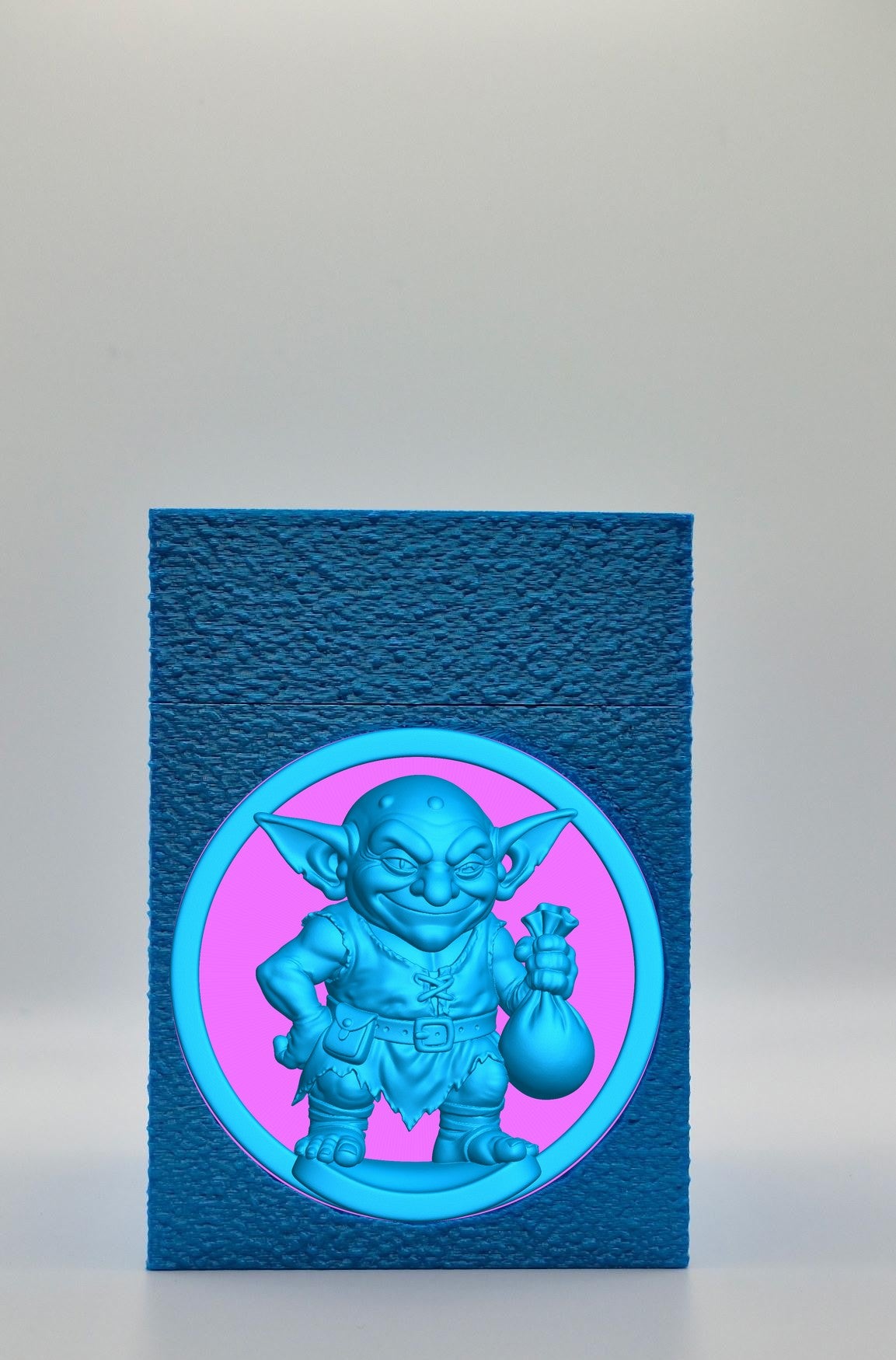 Greedy Goblin Card Box — Blue