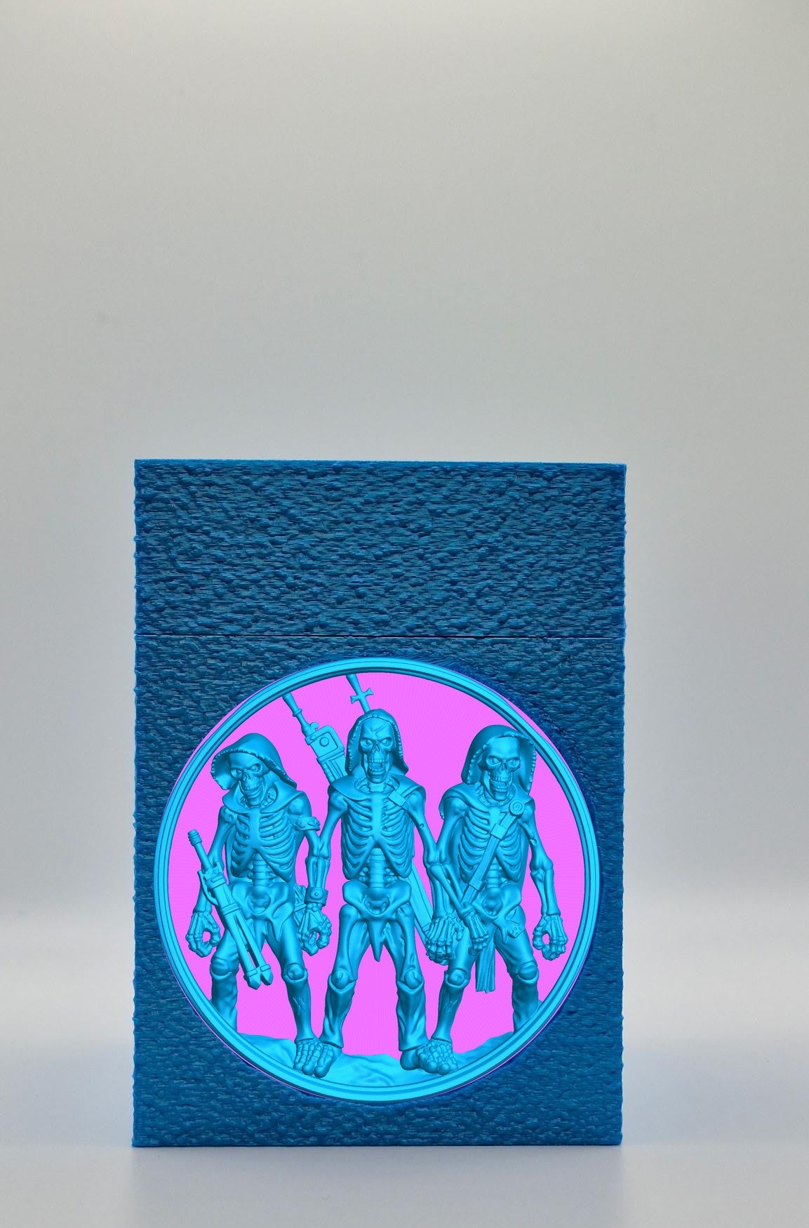 Skeleton Army Card Box — Blue