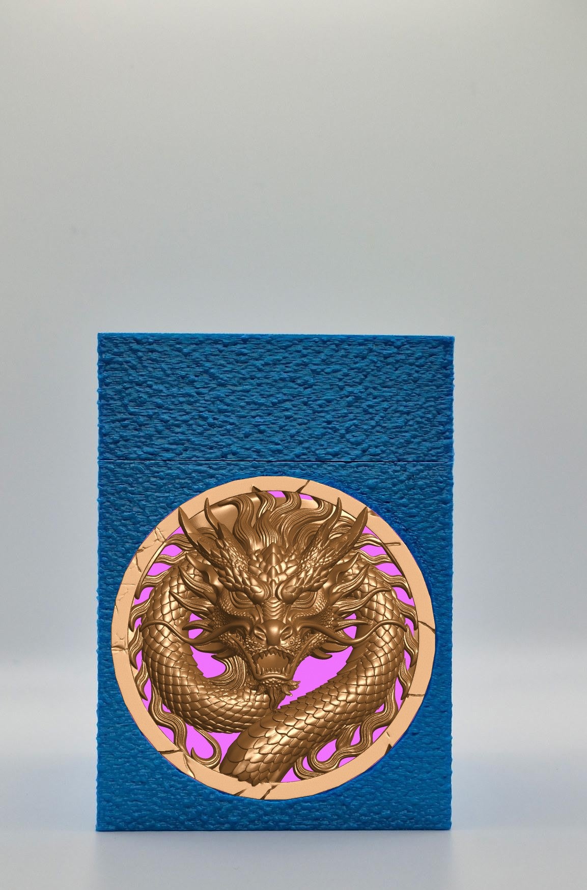 Dragon Card Box — Blue