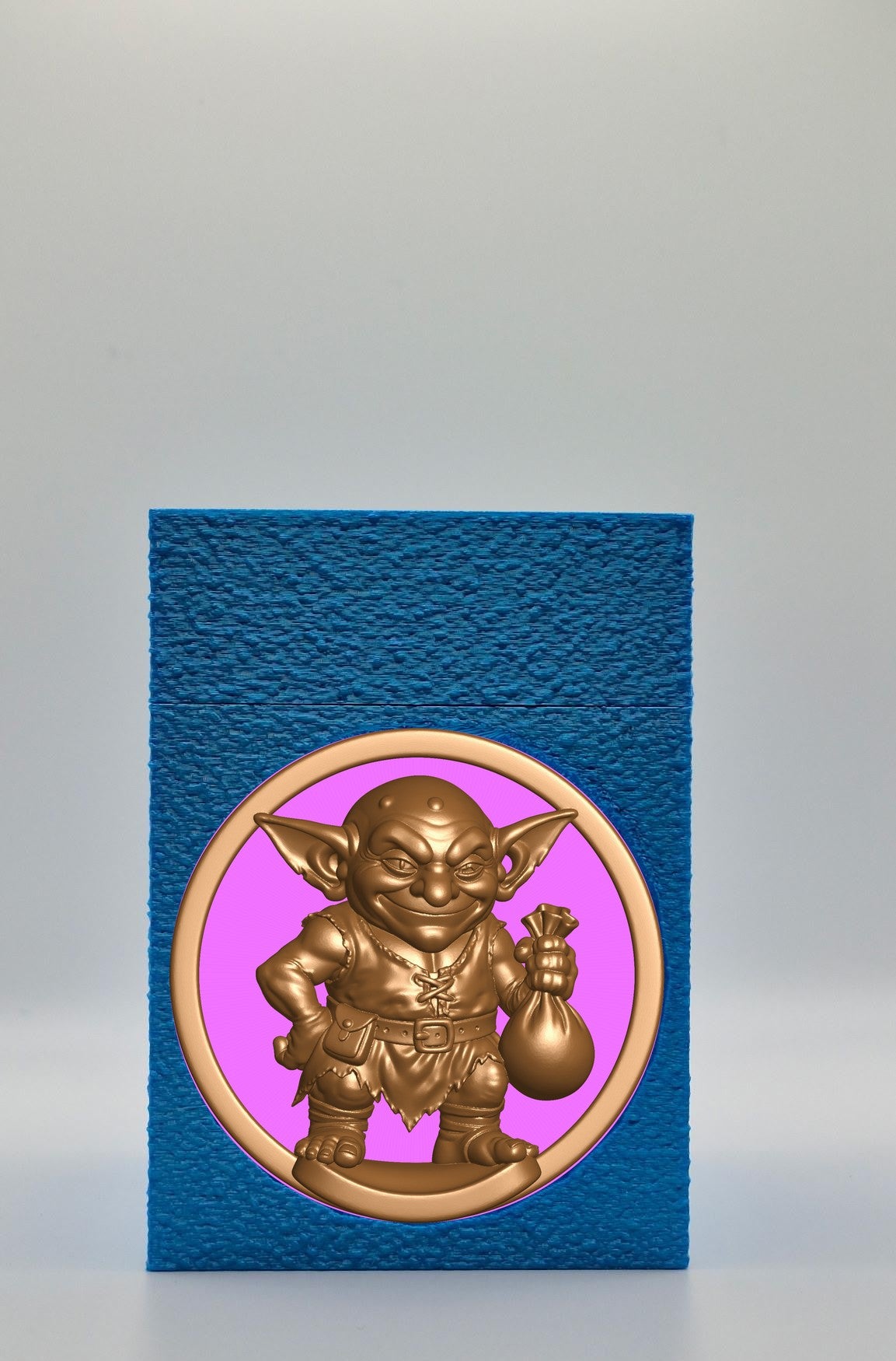 Greedy Goblin Card Box — Blue