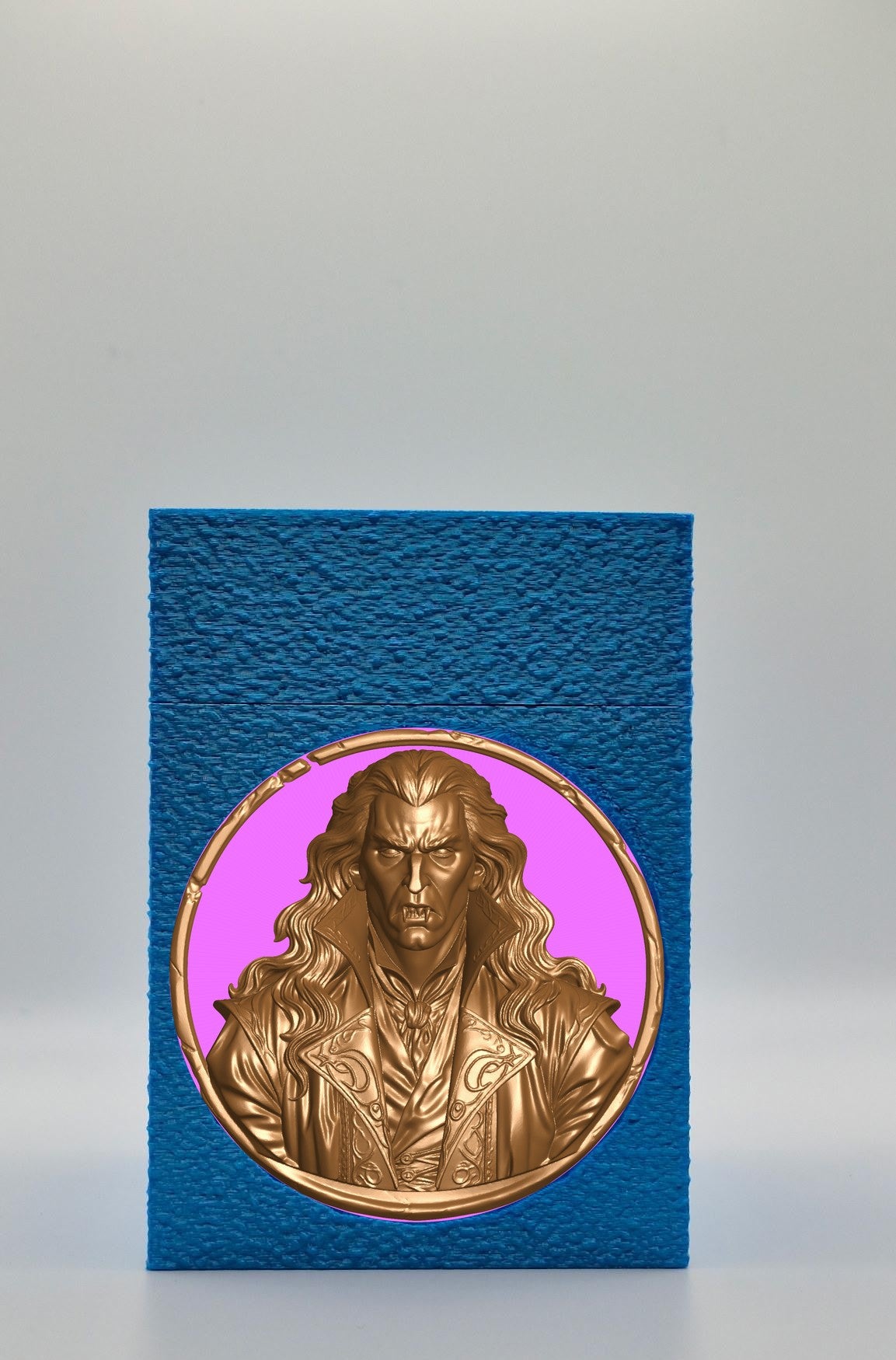 Gothic Vampire Card Box — Blue