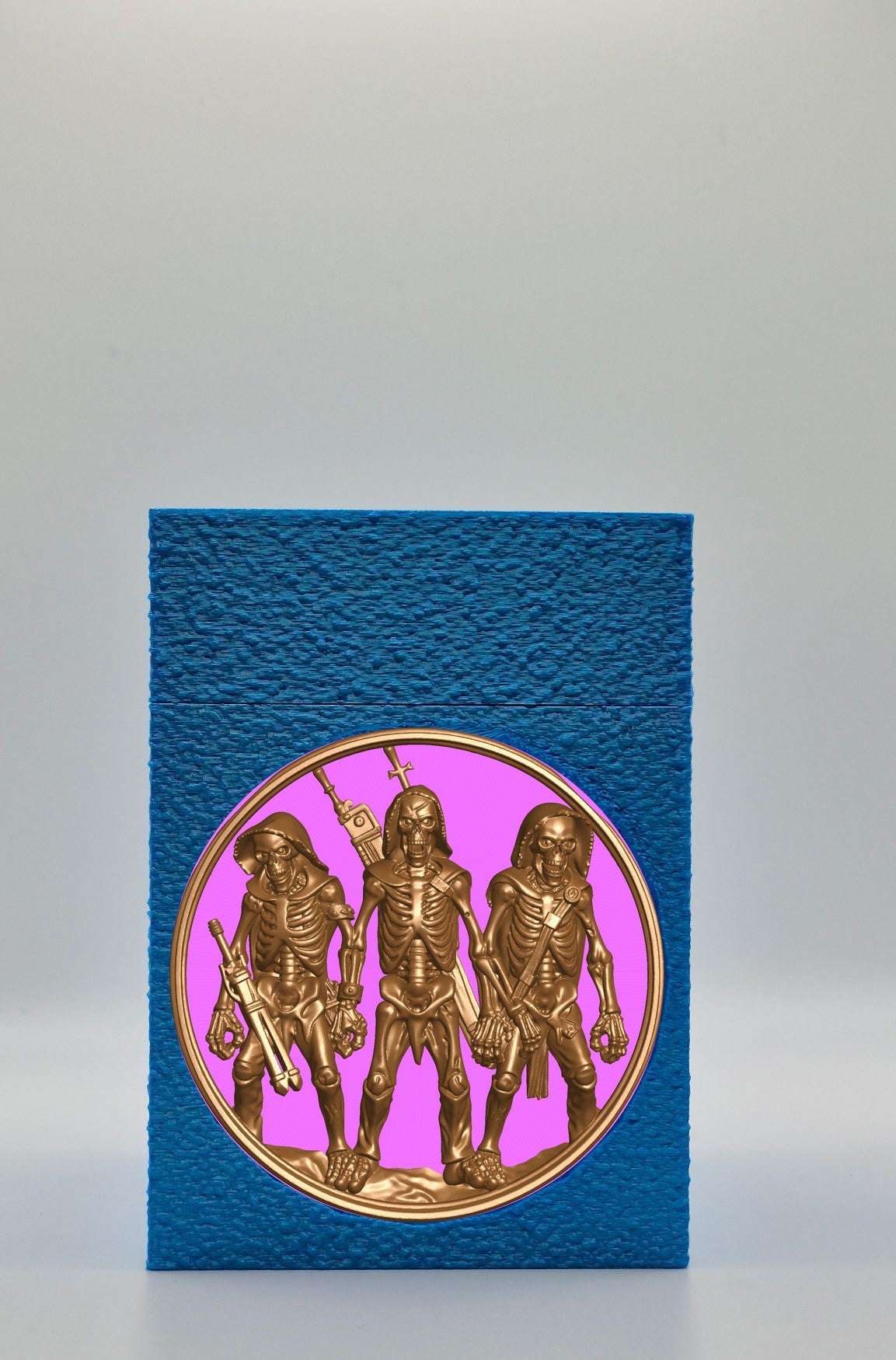 Skeleton Army Card Box — Blue